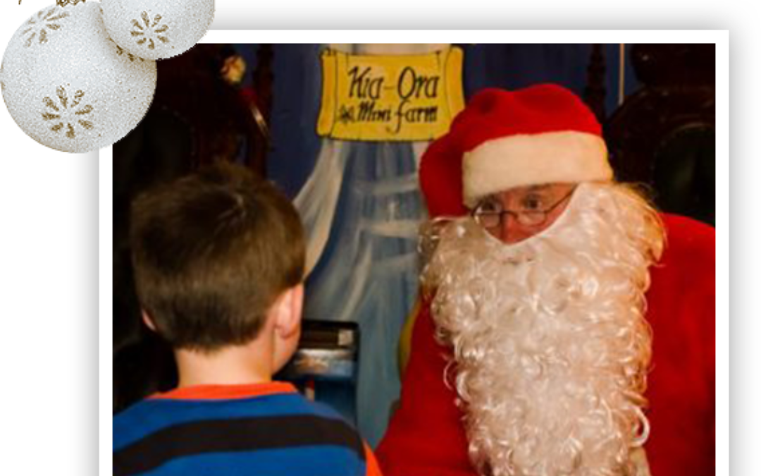 Visit Santa at his Kia Ora Mini Farm Magical Christmas Experience