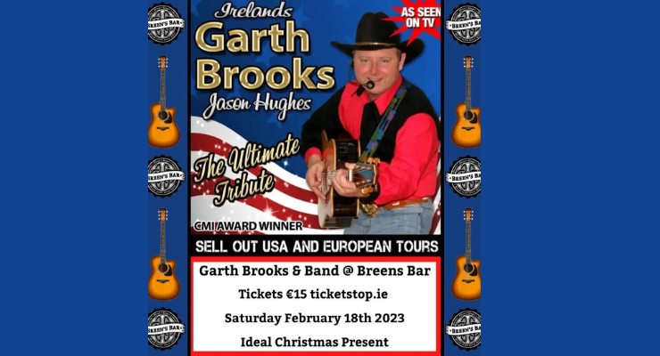 Ireland’s Garth Brooks Jason Hughes at Breen’s Bar