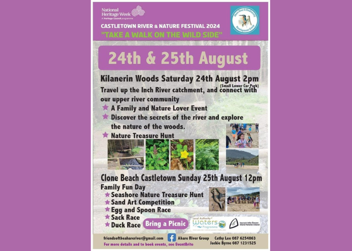 Castletown River & Nature Festival 2024 - National Heritage Week - Gorey