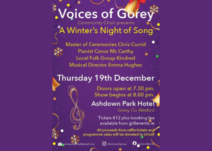 Voices of Gorey Christmas Concert